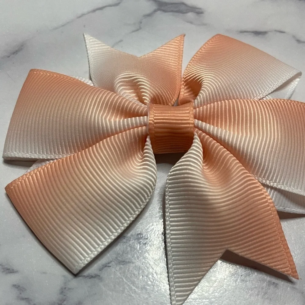 Ribbon bows set of 4 pairs Baby Hairbows Kids Hairclips Headwear Accessories